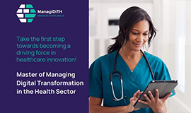 Applications open until 15 May for the new master's degree on Digital Transformation in Healthcare