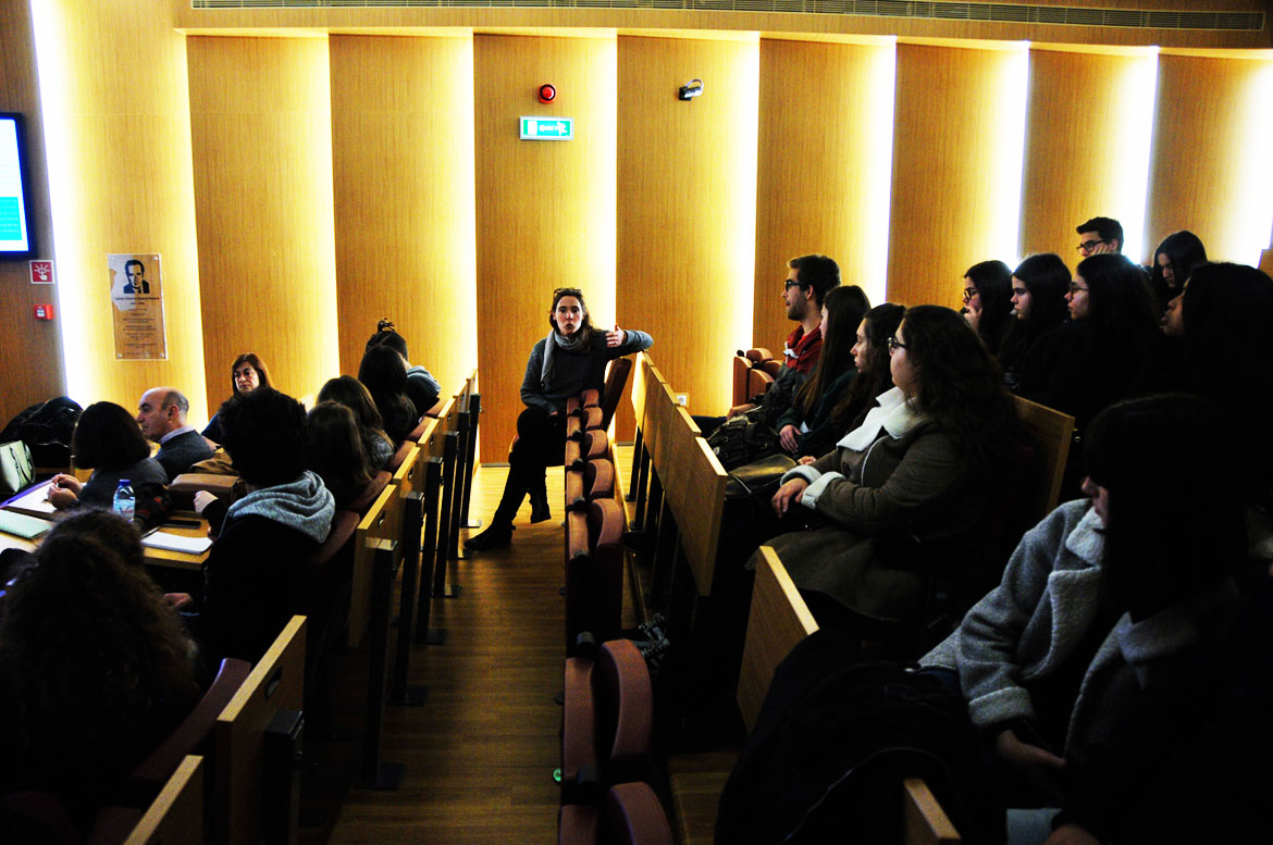 Visita de alunos da Escola Secundária Amélia Rei Colaço