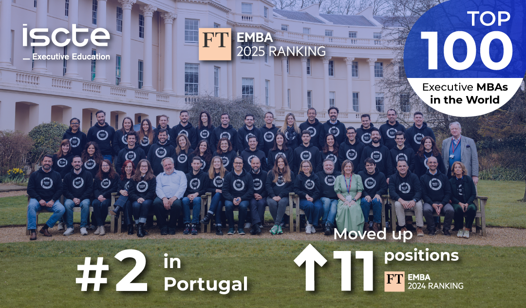 Iscte Executive Education's Executive MBA is now ranked No. 2 in Portugal
