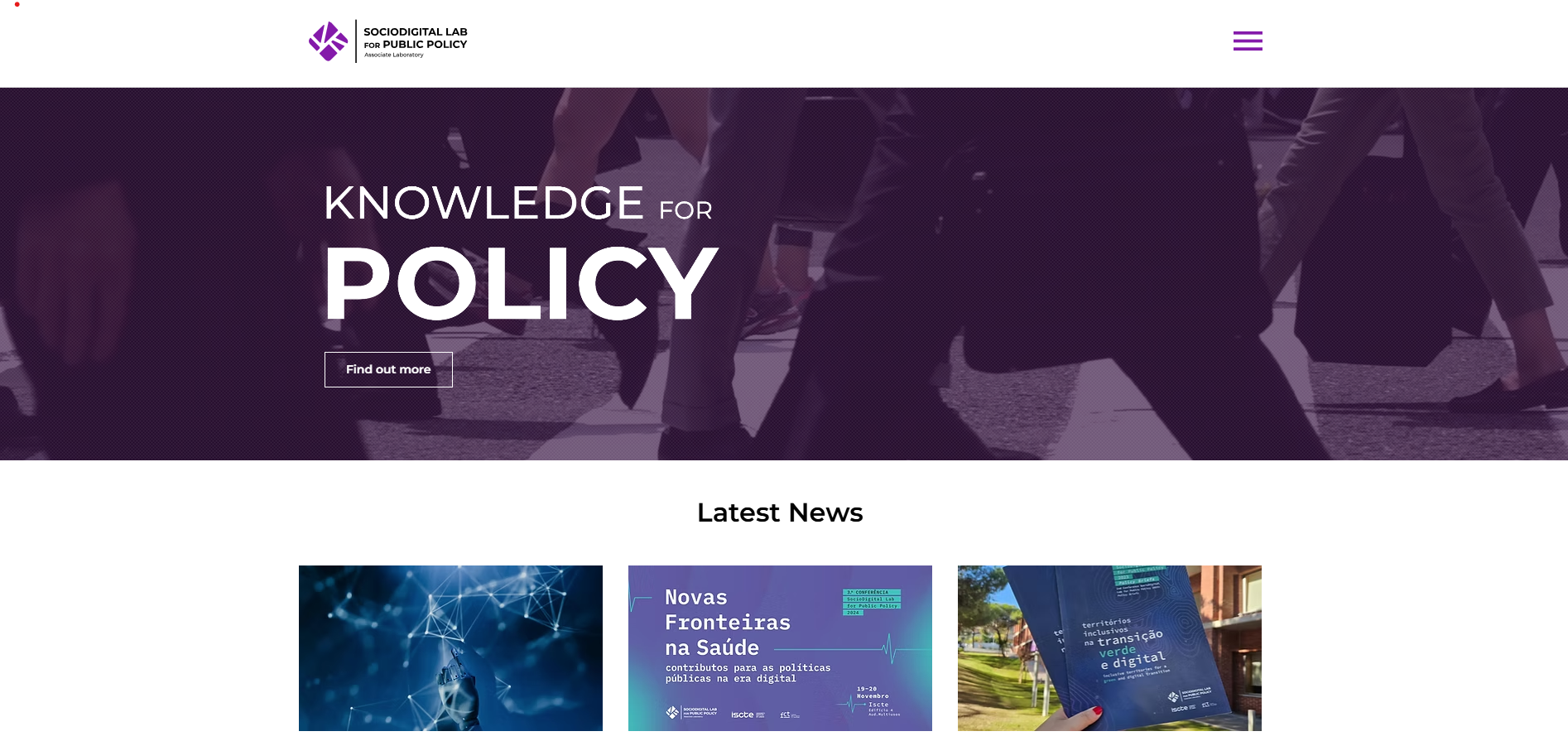 SocioDigital Lab for Public Policy tem novo website