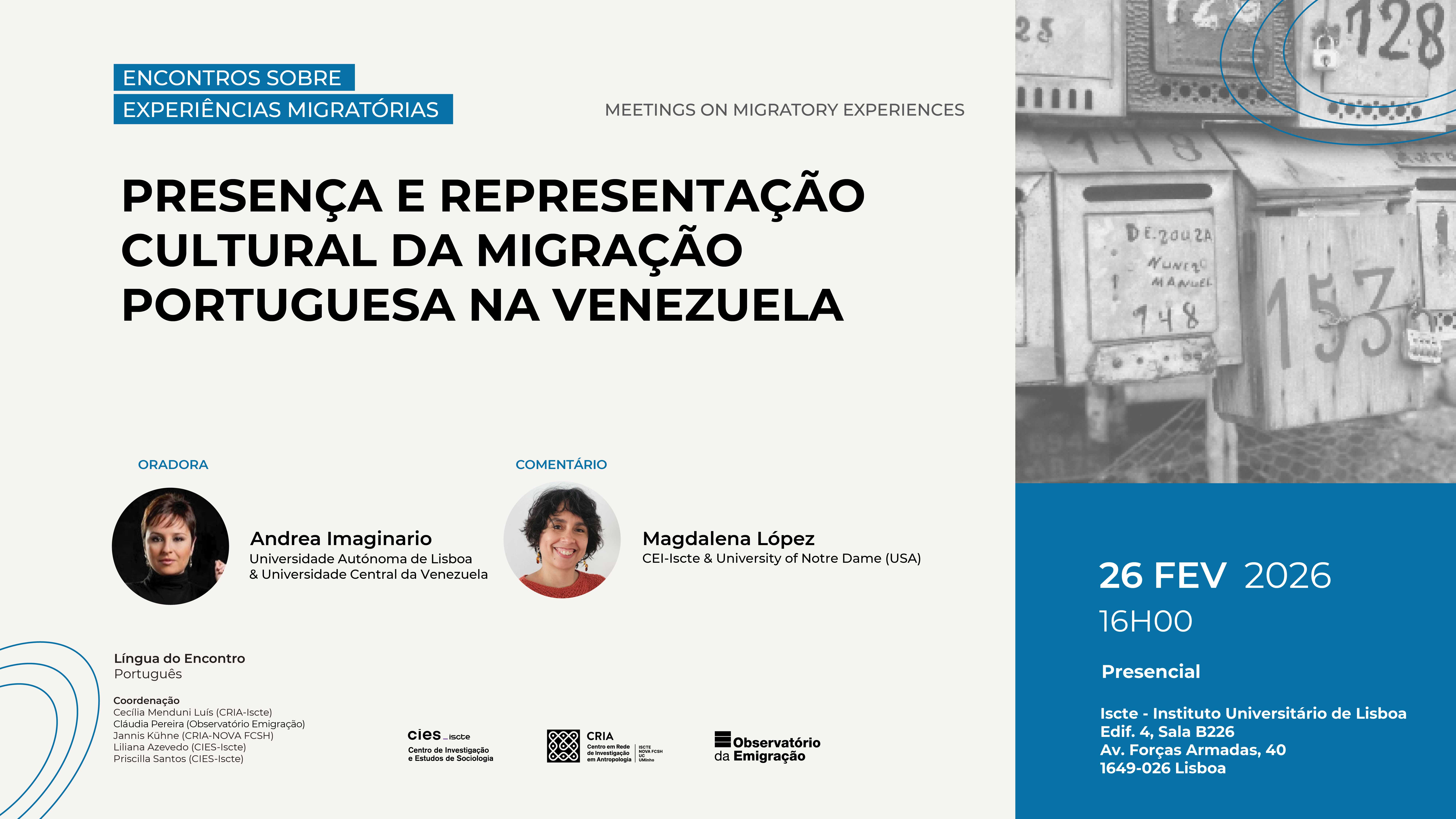 Experiências migratórias
