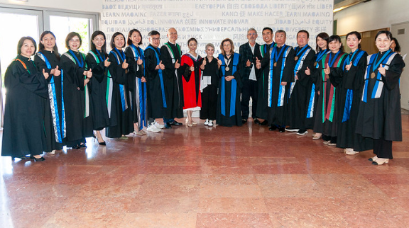 Cerimónia de graduação de novos doutorados da SMU pelo Iscte